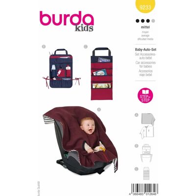 Burda - 9233 - bébé - poncho Patron - Publicité Burda - 9233 - bébé - poncho Patron - Publicité