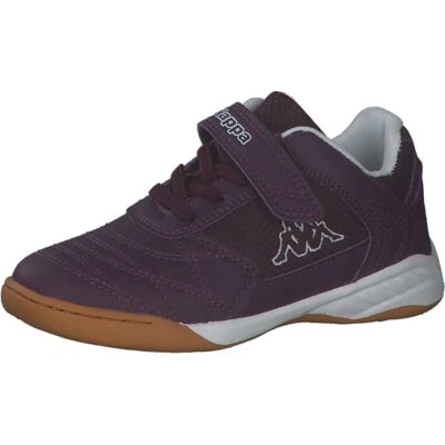 Chaussures indoor Kappa - Tailles 25-34 - Violet & Blanc Chaussures indoor Kappa - Tailles 25-34 - Violet & Blanc