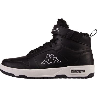 KAPPA Modell 45 Svart-Vita Sneakers - Retro Basketstil KAPPA Modell 45 Svart-Vita Sneakers - Retro Basketstil