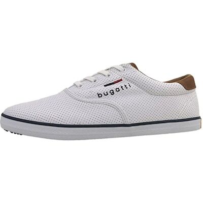 Białe buty na sznurówki Bugatti - Wygodne i nowoczesne - Sneakers Białe buty na sznurówki Bugatti - Wygodne i nowoczesne - Sneakers