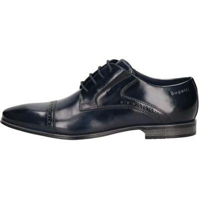 Bugatti Herren Morino Derby Schuhe - Leder, Brogue, Blau Bugatti Herren Morino Derby Schuhe - Leder, Brogue, Blau