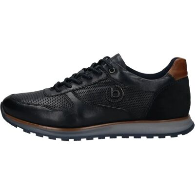 Zapatillas de Cuero Bugatti Cirino - Perforadas, Azul Marino - Hombre Zapatillas de Cuero Bugatti Cirino - Perforadas, Azul Marino - Hombre