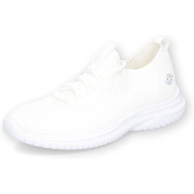 Dockers by Gerli Weiße Slip-On Sneaker - Sportliche Große Damenschuhe Dockers by Gerli Weiße Slip-On Sneaker - Sportliche Große Damenschuhe