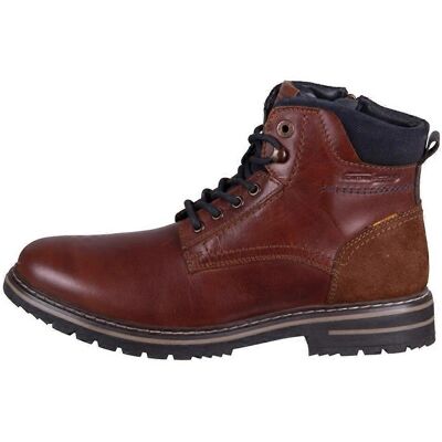 Camel Active Boston Cognac Blau Leder Stiefel - Schuhe Camel Active Boston Cognac Blau Leder Stiefel - Schuhe