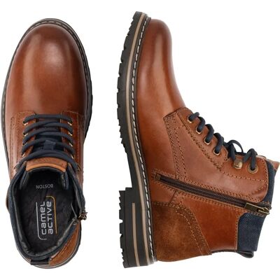 Bottes en cuir camel active Boston bleu cognac - Chaussures - Publicité Bottes en cuir camel active Boston bleu cognac - Chaussures - Publicité