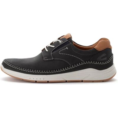 Camel Active Chaussures en Cuir Bleu pour Hommes - Chaussures Camel Active Chaussures en Cuir Bleu pour Hommes - Chaussures