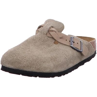 Birkenstock Boston Intrecciato - 1026694 (stretto) taupe Birkenstock Boston Intrecciato - 1026694 (stretto) taupe