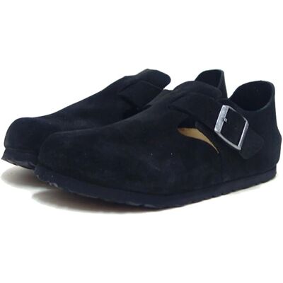 Pantofi Birkenstock London Din Piele de Nubuc Negru Mărimea 36 - Unisex Pantofi Birkenstock London Din Piele de Nubuc Negru Mărimea 36 - Unisex