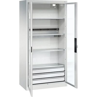 C+P BASIC Akkumulátortöltő Széf - Transparentes Glas Türen C+P BASIC Akkumulátortöltő Széf - Transparentes Glas Türen