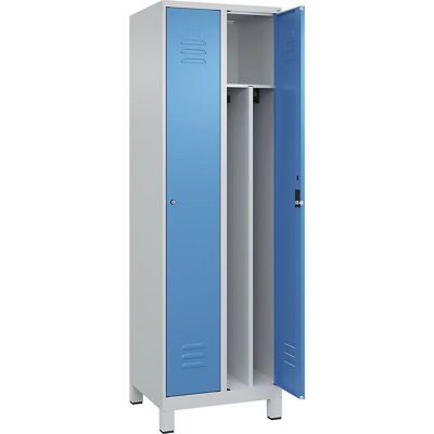 C+P Schließfach Classic PLUS - Stahl, 2 Fächer, Hellgrau/Blau C+P Schließfach Classic PLUS - Stahl, 2 Fächer, Hellgrau/Blau