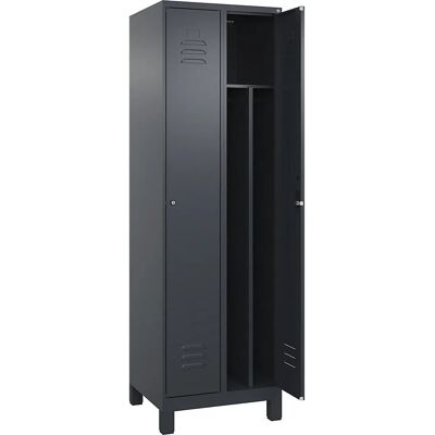 C+P Stahlspind - Classic PLUS, 2 Fächer, Grau - Spind C+P Stahlspind - Classic PLUS, 2 Fächer, Grau - Spind