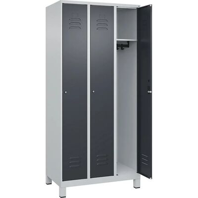 C+P Hellgrau / Grau Schließfach - Classic PLUS - 3 Fächer C+P Hellgrau / Grau Schließfach - Classic PLUS - 3 Fächer