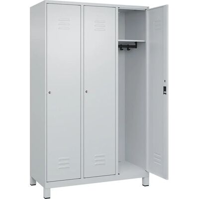 C+P Hellgraue Stahlschrank - 3 Fächer - Schrankart C+P Hellgraue Stahlschrank - 3 Fächer - Schrankart