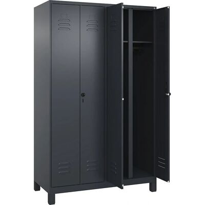 C+P Schließfach mit 2 Fächern - Classic PLUS, Grau C+P Schließfach mit 2 Fächern - Classic PLUS, Grau