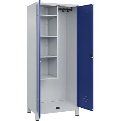 C+P Stahlschrank - Hellgrau / Enzianblau - Reinigungsmittel C+P Stahlschrank - Hellgrau / Enzianblau - Reinigungsmittel