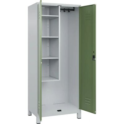 C+P Stahlschrank für Materialien - Classic PLUS, 800mm, Hellgrau/Rezedagrün C+P Stahlschrank für Materialien - Classic PLUS, 800mm, Hellgrau/Rezedagrün