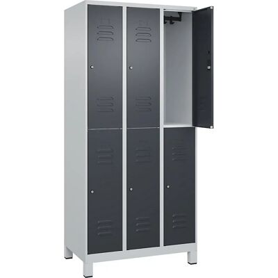 C+P Doppelstock-Schließfach Classic PLUS - Stahl, 3 Fächer C+P Doppelstock-Schließfach Classic PLUS - Stahl, 3 Fächer