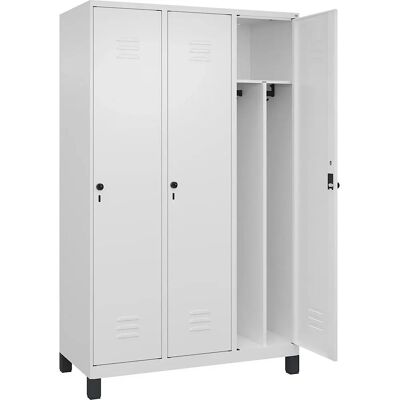 C+P Schließfach Classic PLUS 3 Fächer Weiß - Schrank C+P Schließfach Classic PLUS 3 Fächer Weiß - Schrank