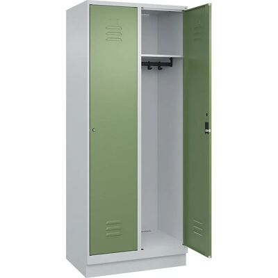 C+P Classic PLUS Schließfach - 2 Fächer, Grau/Grün - Industrie C+P Classic PLUS Schließfach - 2 Fächer, Grau/Grün - Industrie