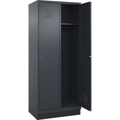 C+P Classic PLUS Schrank - 2 Fächer, Grau, 800mm breit C+P Classic PLUS Schrank - 2 Fächer, Grau, 800mm breit