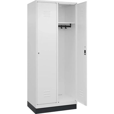 C+P Classic PLUS Schließfach - 2 Fächer - Weiß Verkehr - 800mm Breite - Pulverbeschichteter Stahl C+P Classic PLUS Schließfach - 2 Fächer - Weiß Verkehr - 800mm Breite - Pulverbeschichteter Stahl