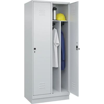 C+P Classic PLUS Schrank - Stahl, 2 Fächer, Hellgrau C+P Classic PLUS Schrank - Stahl, 2 Fächer, Hellgrau