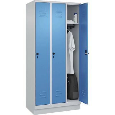 C+P Classic PLUS Schließfach - Belüftung, Stahl, 3 Fächer C+P Classic PLUS Schließfach - Belüftung, Stahl, 3 Fächer
