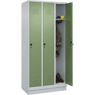 C+P Classic PLUS Schließfach - 3 Fächer, Grau/Rezedagrau C+P Classic PLUS Schließfach - 3 Fächer, Grau/Rezedagrau