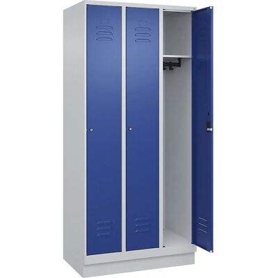 C+P Classic PLUS Schließfach - 3 Fächer, Hellgrau / Enzianblau C+P Classic PLUS Schließfach - 3 Fächer, Hellgrau / Enzianblau