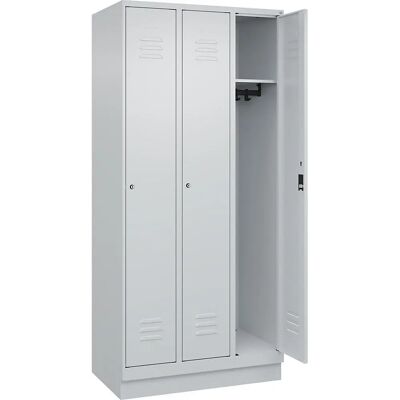 C+P Classic PLUS Schrank - 3 Fächer, Hellgrau, 900mm breit C+P Classic PLUS Schrank - 3 Fächer, Hellgrau, 900mm breit