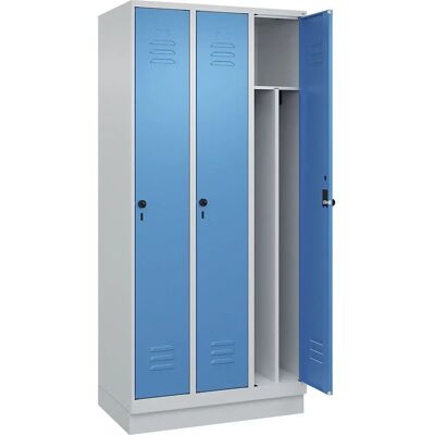 C+P Hellgrau / Hellblau Schließfach - Classic PLUS 3 Fächer C+P Hellgrau / Hellblau Schließfach - Classic PLUS 3 Fächer
