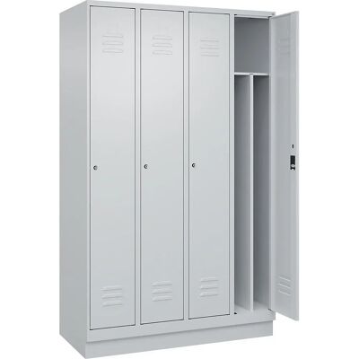 C+P Classic PLUS Schrank - 4 Fächer, Hellgrau, 1200mm C+P Classic PLUS Schrank - 4 Fächer, Hellgrau, 1200mm