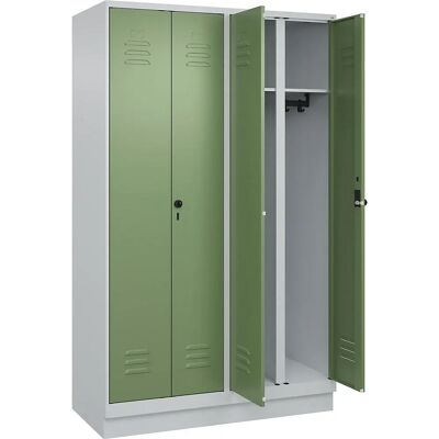 C+P Stahl-Schrank - Classic PLUS, 2 Fächer, Hellgrau / Resedagrau - Industrieeinsatz C+P Stahl-Schrank - Classic PLUS, 2 Fächer, Hellgrau / Resedagrau - Industrieeinsatz