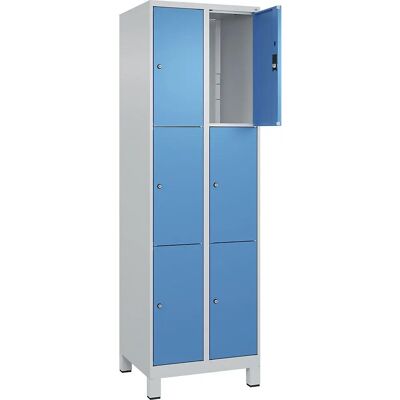 C+P Stahl-Schließfach - Classic PLUS, 2 Fächer, Hellgrau / Hellblau C+P Stahl-Schließfach - Classic PLUS, 2 Fächer, Hellgrau / Hellblau