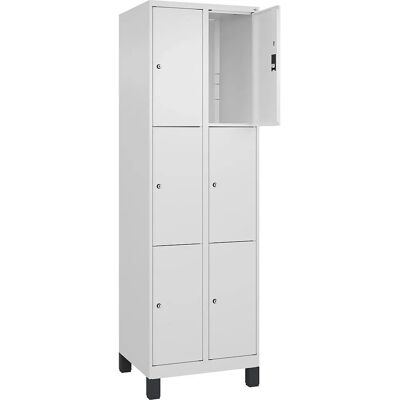 C+P Stahlschrank mit 6 Fächern - Weiß Traffic - Classic PLUS C+P Stahlschrank mit 6 Fächern - Weiß Traffic - Classic PLUS