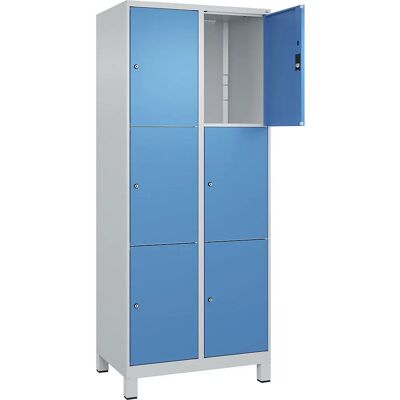 C+P Stahlschrankschrank - 6 Regale, abschließbar, 800mm breit C+P Stahlschrankschrank - 6 Regale, abschließbar, 800mm breit