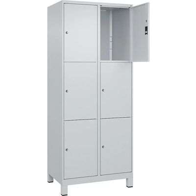 C+P Stahlschrank 3 Fächer Hellgrau RAL 7035 - Schrank C+P Stahlschrank 3 Fächer Hellgrau RAL 7035 - Schrank