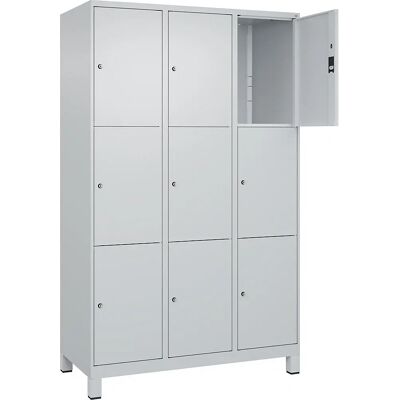 C+P Stahlschrank 3 Abteile Hellgrau - Schrank C+P Stahlschrank 3 Abteile Hellgrau - Schrank