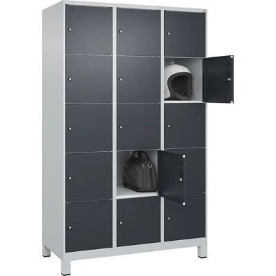 C+P Stahlschrankschrank - 15 Fächer - Hellgrau/Grau C+P Stahlschrankschrank - 15 Fächer - Hellgrau/Grau