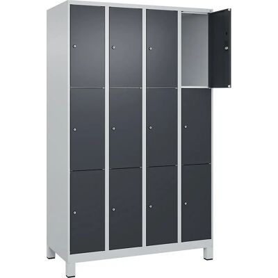 C+P Stahlschrank mit 12 Fächern - Aufbewahrungsschrank C+P Stahlschrank mit 12 Fächern - Aufbewahrungsschrank