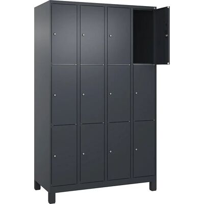 C+P Stahlschrank - 4 Fächer - Grau - Classic PLUS C+P Stahlschrank - 4 Fächer - Grau - Classic PLUS