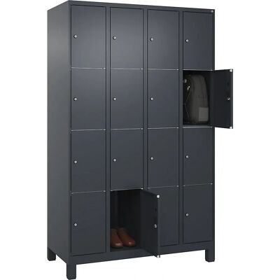 C+P Stahlschrankschrank - 4 Fächer - Grau - 1200mm Breit C+P Stahlschrankschrank - 4 Fächer - Grau - 1200mm Breit