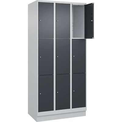 C+P Stahlschrank - 3 Fächer, Hellgrau / Grau - Classic PLUS C+P Stahlschrank - 3 Fächer, Hellgrau / Grau - Classic PLUS