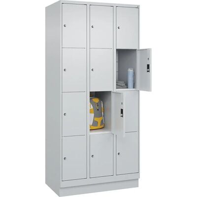 C+P Aufbewahrungsschrank - 4 Fächer, Hellgrau - Schrank C+P Aufbewahrungsschrank - 4 Fächer, Hellgrau - Schrank