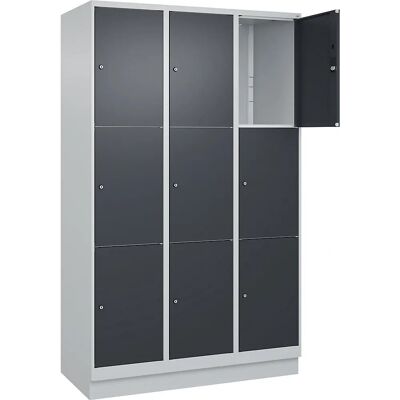 C+P Stahlschrank - 3 Fächer, Hellgrau C+P Stahlschrank - 3 Fächer, Hellgrau