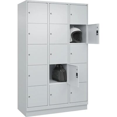 C+P Stahlschrank Classic PLUS - 3 Fächer, Hellgrau, 1200mm breit - Aufbewahrungsschrank C+P Stahlschrank Classic PLUS - 3 Fächer, Hellgrau, 1200mm breit - Aufbewahrungsschrank