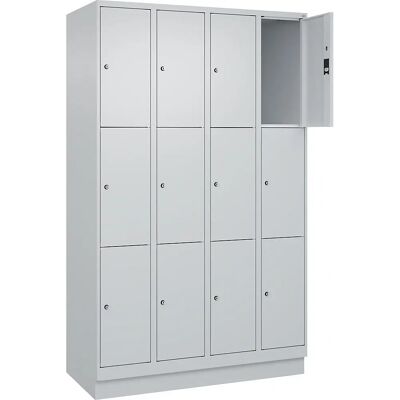 C+P Aufbewahrungsschrank - 4 Fächer, Lichtgrau, 1200mm - Storage Cabinet C+P Aufbewahrungsschrank - 4 Fächer, Lichtgrau, 1200mm - Storage Cabinet