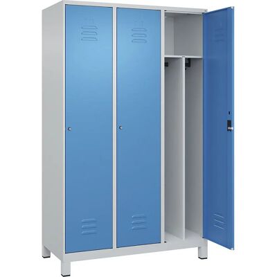 C+P Classic PLUS Stahllocker - 3 Fächer, Blau/Grau, 1200mm C+P Classic PLUS Stahllocker - 3 Fächer, Blau/Grau, 1200mm