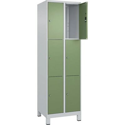 C+P Stahlschrank mit Schloss - Classic PLUS, 2 Fächer, 600 mm C+P Stahlschrank mit Schloss - Classic PLUS, 2 Fächer, 600 mm