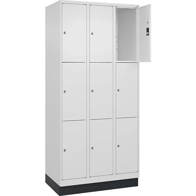 C+P Stahlschrank - 3 Fächer - Weiß Traffic - 900mm Breite C+P Stahlschrank - 3 Fächer - Weiß Traffic - 900mm Breite